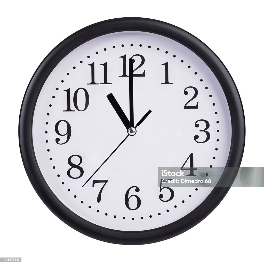 Eleven hours on a clock face Eleven hours on a round clock face Arrow - Bow and Arrow Stock Photo