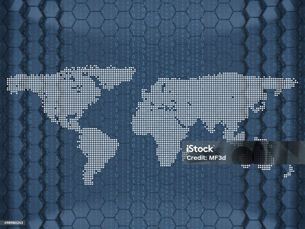 Earth Map Code Earth Map Digital Concept Stock Photo - Download Image Now - 2015 ...