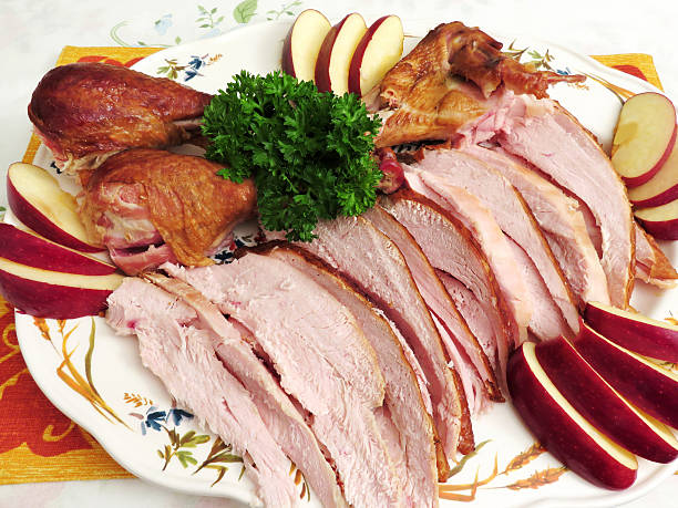 istock Large Platter of Smoked Turkey for Dinner 498985810