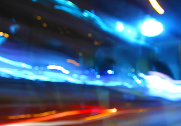 istock Abstract image of bokeh lights with motion blur. 498993378