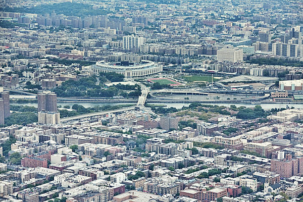istock Arial view of NYC and Yankee Stadium 498996389