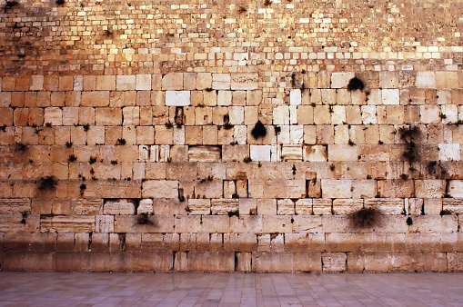 Muro de las lamentaciones de Jerusalén vacío photo