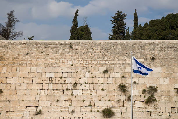 Muro de las lamentaciones de jerusalén - foto de stock