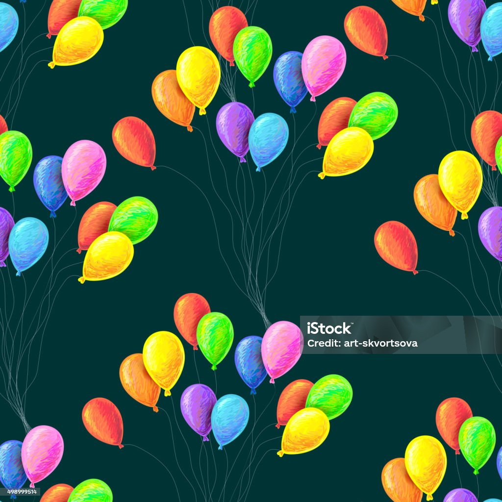 Balloon Pattern Texture Seamless Pattern With Balloons Stock Illustration - Download Image Now ...