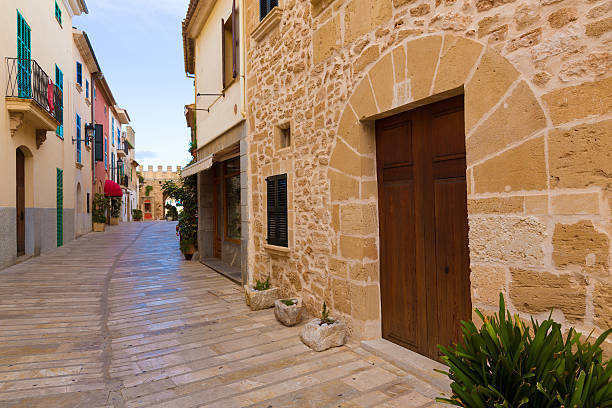 Alcudia Old Town in Majorca Mallorca Balearic island of Spain
