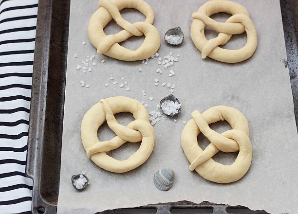 pretzels with coarse sea salt