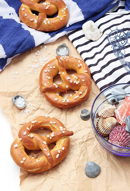 pretzels with coarse sea salt