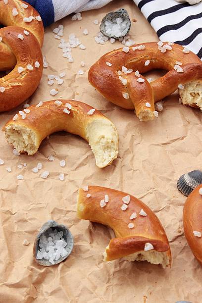 pretzels with coarse sea salt