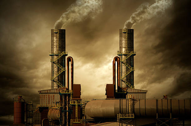 istock Smoking stacks of the Factory 499006962