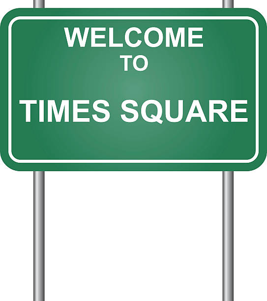 Welcome to Times Square vector Welcome to Times Square vector times square stock illustrations