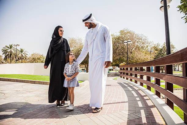 istock Traditional Emirati young family enjoying weekend 499017804