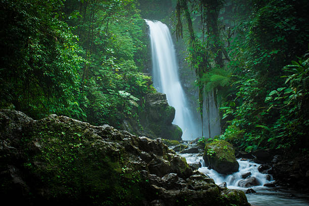 La Paz upperfalls La paz waterfalls Costa Rica waterfall stock pictures, royalty-free photos & images