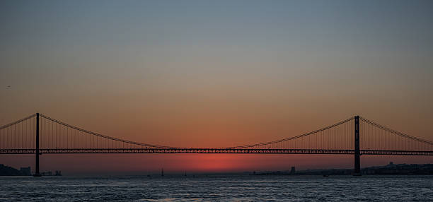 istock Sunset behind 25th April Bridge, Lisbon, Portugal 499021528