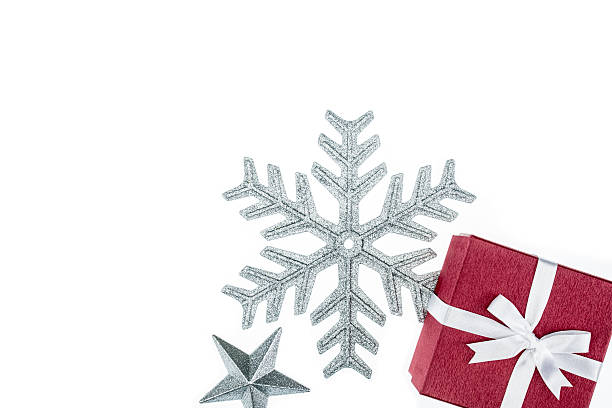 istock luxury color gift box for holiday event silk wrap snowflake 499023426