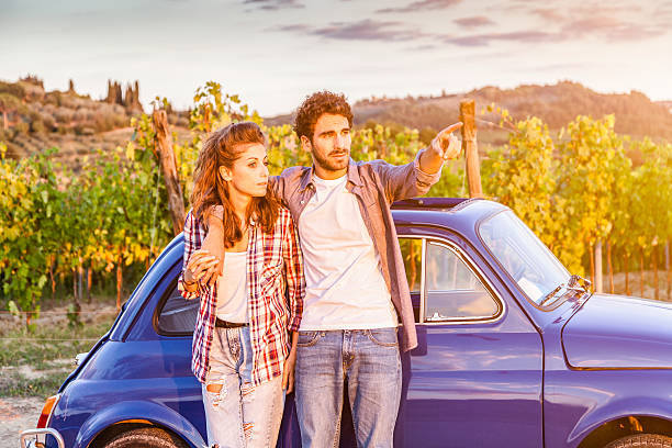 istock Loving couple watching the sunset 499025522