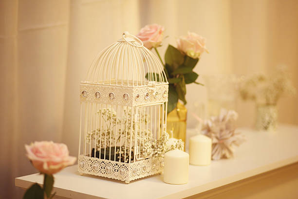 istock cage wedding yellow with flowers 499027409