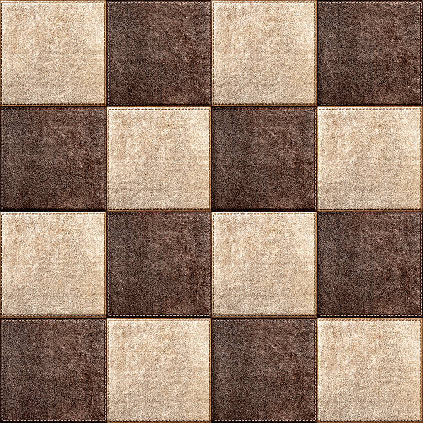 istock Seamless texture combination of leather squares 499028101