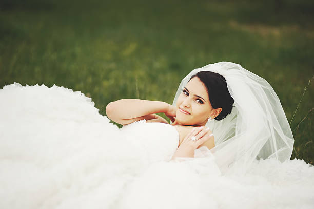 istock Gorgeous  young bride enjoying wedding day. 499028143