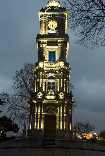 Clock tower in Istanbul stock photo