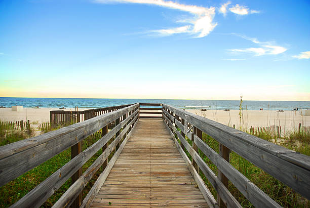 Board walk on the beach in Orange Beach, Alabama