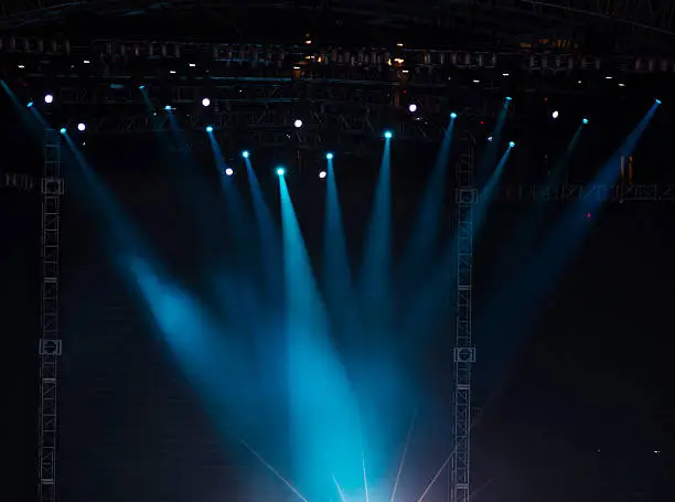 Photo of Vector Stage Spotlight with Laser rays