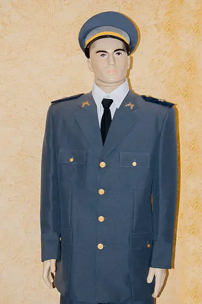 official statue of aeronautics wearing uniform