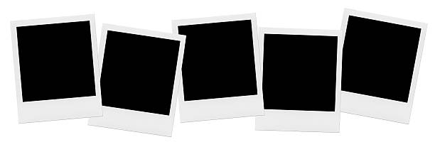 istock Row Of Blank Photo Frames. 499030033