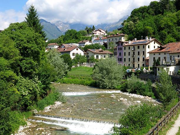 istock Belluno Village River Italy 499030161