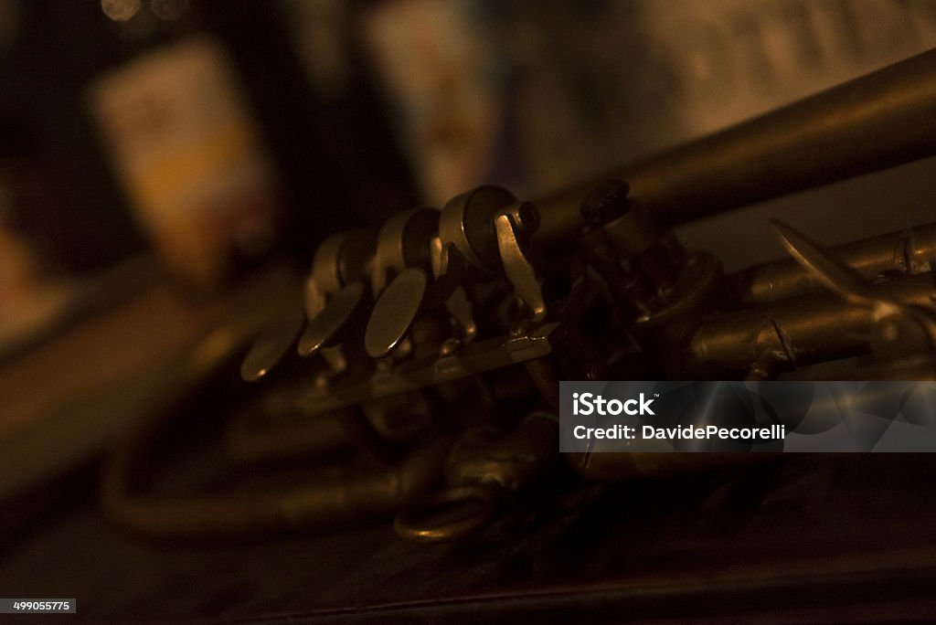 trumpet keys Computer Key Stock Photo