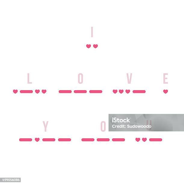 Morse Code I Love You Stock Illustration - Download Image Now - Heart  Shape, 2015, Abstract - iStock