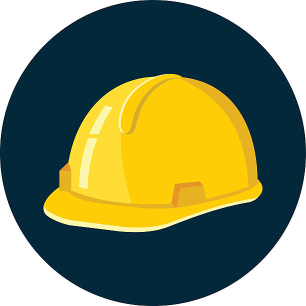 Construction Helmet Vector Construction Helmet work helmet stock illustrations