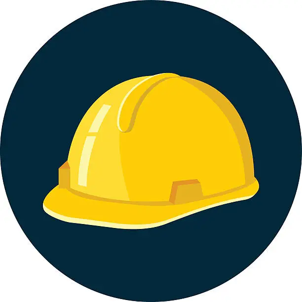 Vector illustration of Construction Helmet
