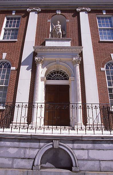 istock Replica statue Benjamin Franklin doorway Library Hall Philadelphia Pennsylvania 499057850