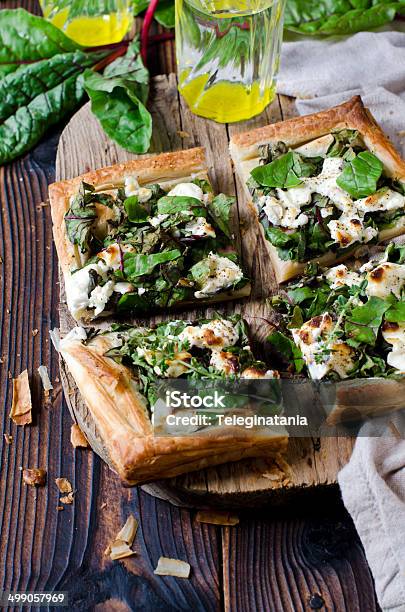 Tart With Spinach Chard And Cheese Stock Photo - Download Image Now - Backgrounds, Baked, Baked Pastry Item
