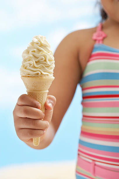 istock Girl Holding Cone Icecream 499058269