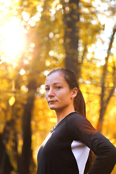 istock Professional Female Athlete taking a break from running 499058594