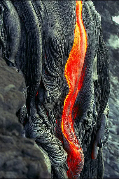 Kilauea Volcano Lava Flow on the Big Island, HI