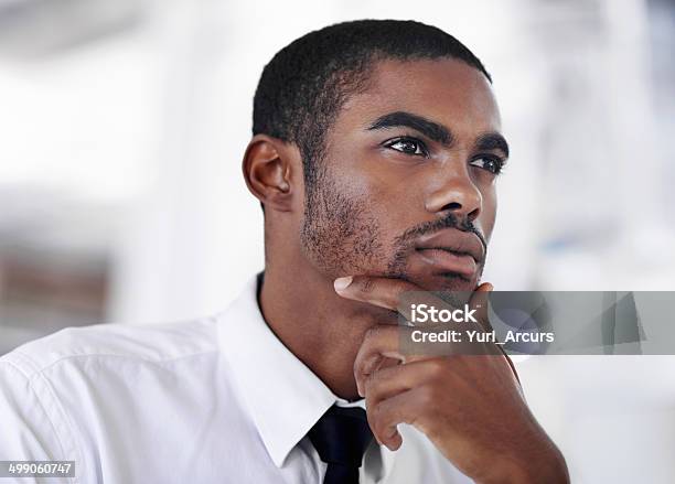 Mulling Over Success Stock Photo - Download Image Now - African Ethnicity, African-American Ethnicity, Men