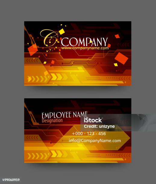 Business Card Design Stock Vektor Art und mehr Bilder von Accessoires - Accessoires, Büro, Dokument