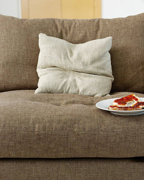 istock Closeup of toast with jam on plate 499083293