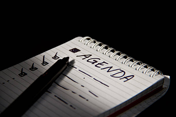 istock Agenda in the meeting & Notes 499085327