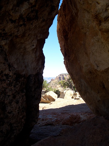 GRAND CANYON THROUGH THE ROCKS by Trey McGriff