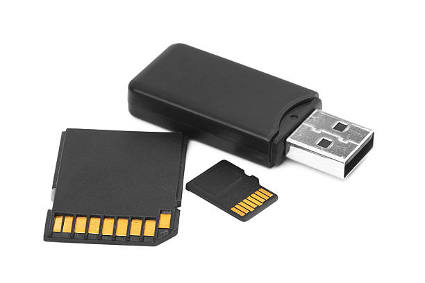 tarjetas de memoria - usb flash drive usb cable isolated close up fotografías e imágenes de stock