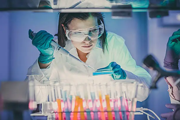 Photo of Scientist  In Laboratory