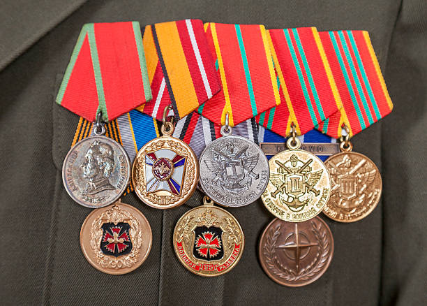 istock Different awards and medals on the uniform 499086379