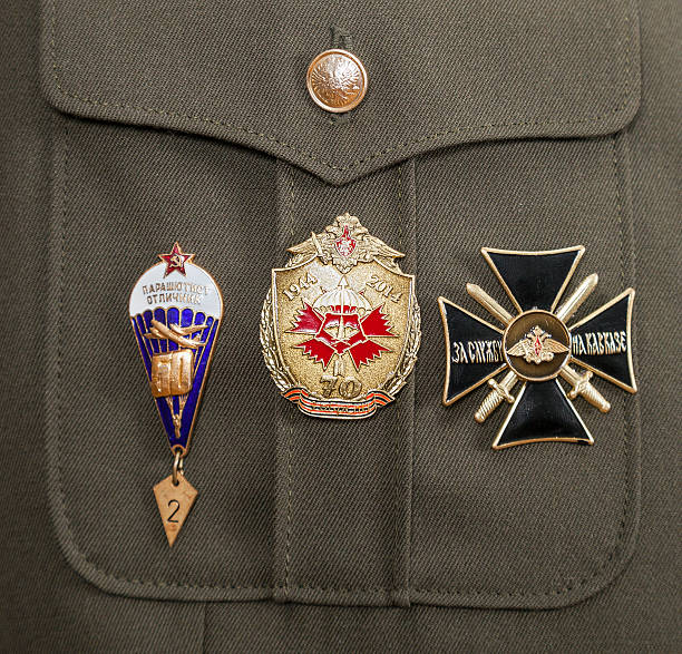 istock Different awards and medals on the uniform 499086381
