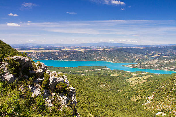 istock Lac Sainte-Croix below the Valensole plateau 499086531