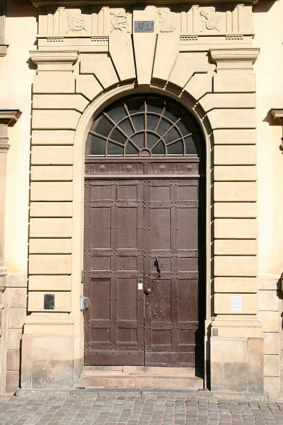 istock wooden entrance door 499087841