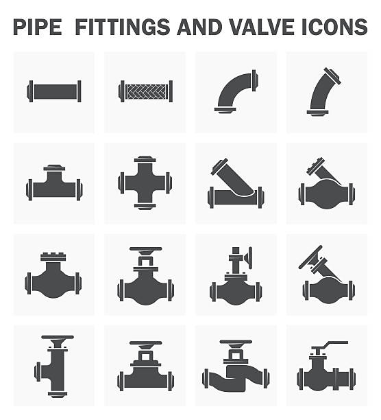 ilustrações de stock, clip art, desenhos animados e ícones de encanamento ícones de - valve