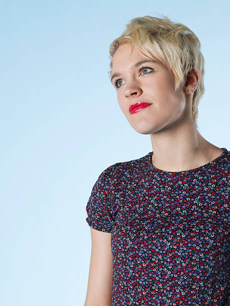 istock Woman With Red Lips Looking Away 499092323